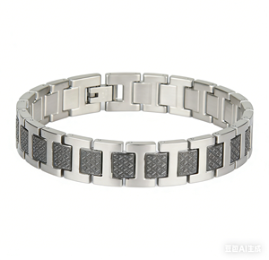 Bracelet chaîne classique en acier inoxydable pour homme, étanche et tendance - Product Image 4