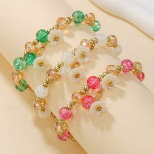 Crystal <b>Bracelet</b> Butterfly Design Colorful <b>Beads</b> Women's Jewelry Anniversary Gift Elegant Style SY0825-1 - Product Image 4