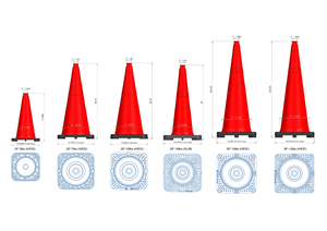 30cm 45cm <span class=keywords><strong>70cm</strong></span> 90cm geçici plastik trafik güvenliği barikat konisi - Product Image 5