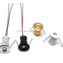 Mini Foco LED Dorado, Negro y Blanco, 1W DC12V, Empotrable - Product Image 2