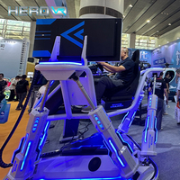 Simulador de Carreras HEROVR 6-Dof con 3 Pantallas, Máquina de Juego Hidráulica con Cabina de F1 para Niños, Asiento Metálico para Interiores de Centros Comerciales