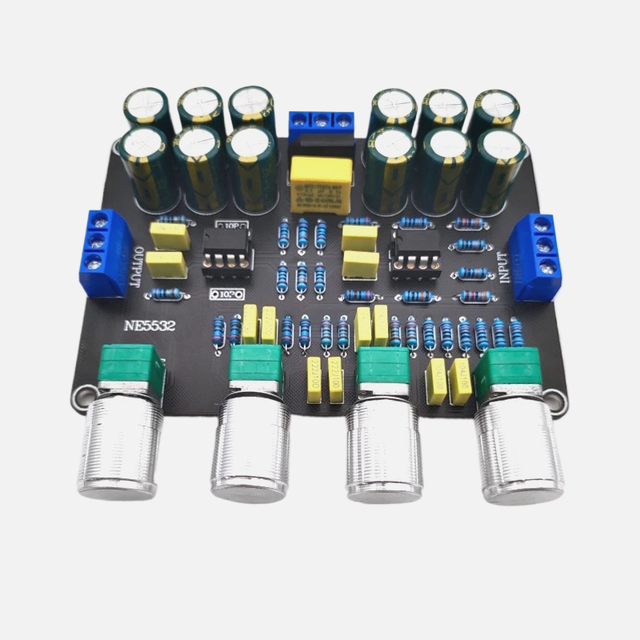 Audio HiFi Amprifier Dual NE5532 Tone Equalizer Preamp Stereo Preamplifier Board Treble Bass Control Pre Amplifier