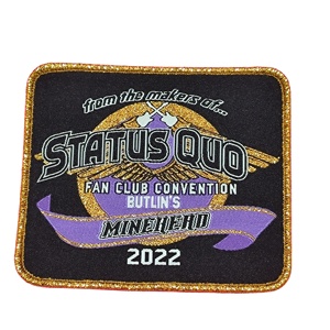 Patchs brodés en tissu à la mode en gros, badges de football personnalisés, patchs découpés au laser, patchs tissés à coudre sur les vêtements - Product Image 1
