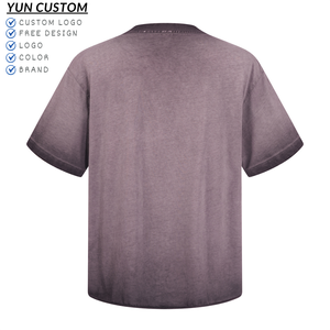 ダメージ加工Tシャツ フリンジ付きTシャツ ウォッシュドヴィンテージTシャツ ストリートウェア コットンTシャツ サプライヤー カスタム服 - Product Image 3