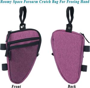 Échantillon gratuit : Béquilles de bras ergonomiques réglables en alliage d'aluminium, alternative aux cannes, avec sac - Product Image 5