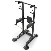 Barre de traction portable en acier pour la croissance, entraîneur d'étirement avec bandes de résistance et coussin en mousse pour la musculation à domicile en famille