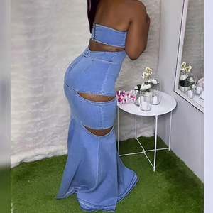 Nouvelle <span class=keywords><strong>robe</strong></span> moulante sexy sans manches pour femmes, <span class=keywords><strong>robe</strong></span> enveloppante tendance - Product Image 1