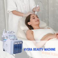 Appareil de microdermabrasion Nettoyage en profondeur Hydratation en profondeur Rétrécissement des pores Soins du visage Jet d'oxygène Peel facial