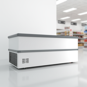 Congelador <span class=keywords><strong>Horizontal</strong></span> con Puerta Corredera de Vidrio de 450L, Congelador Tipo Isla para Supermercado, <span class=keywords><strong>Vitrina</strong></span> Refrigerada - Product Image 2