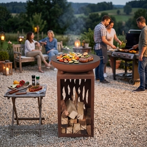 Nouvelle Arrivée 2026 : <span class=keywords><strong>Barbecue</strong></span> Extérieur au Charbon de Bois avec Pique-Bras <span class=keywords><strong>pour</strong></span> Fêtes Paio et Pique-niques - Product Image 1