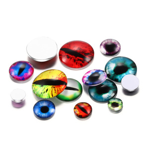 Autocollants DIY en verre cristal « Son des vagues » pour yeux d'animaux, 8mm, 10mm, 12mm, 14mm, 16mm, 18mm, 20mm - Product Image 3