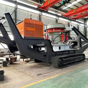 Concasseur mobile à cône sur chenilles pour quartzite et calcaire, prix usine, durable, avec moteur et PLC, produit de marque de haute qualité - Product Image 3