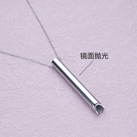 Collier pendentif en acier inoxydable pour la méditation, la respiration, le soulagement du stress, l'anxiété, le yoga, vente chaude