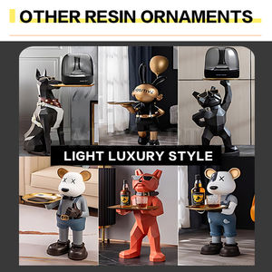 Grand lampadaire lapin astronaute en résine 3D pour décoration intérieure dans le salon meuble TV nouveau cadeau de <span class=keywords><strong>maison</strong></span> pour l'obtention du diplôme à l'intérieur - Product Image 4