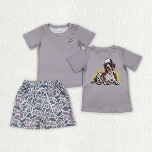 บีเอสเอสโอ1988 อาร์ทีเอส บูติกชุดเสื้อผ้าเด็กผู้ชายสีเทา ชุดฤดูร้อน ชุดขายส่ง - Product Image 1