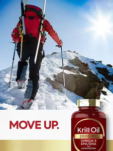 น้ำมันคริลล์แอนตาร์กติกเกรดพรีเมียมแบบซอฟต์เจล แคปซูลแอสตาแซนธิน โอเมก้า 3 อาหารเสริม EPA DHA ฟอสโฟลิพิด แคปซูลน้ำมันคริลล์ - Product Image 6