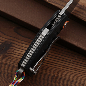 سكين بوشن من الحجر التكتيكي المغسول للشفرة القابلة للطي G10 حجم صغير سكين جيب للطوارئ والتخييم في الهواء الطلق - Product Image 5