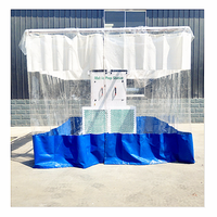 Station de préparation de peinture mobile Offre Spéciale Armoire de peinture en PVC Cabine de pulvérisation portable