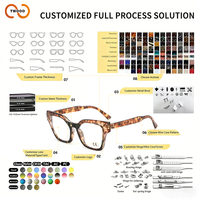 TWOOO T1802 Lunettes personnalisées avec logo, effet amincissant, imprimé léopard, surdimensionnées, color block, anti-lumière bleue, vente en gros