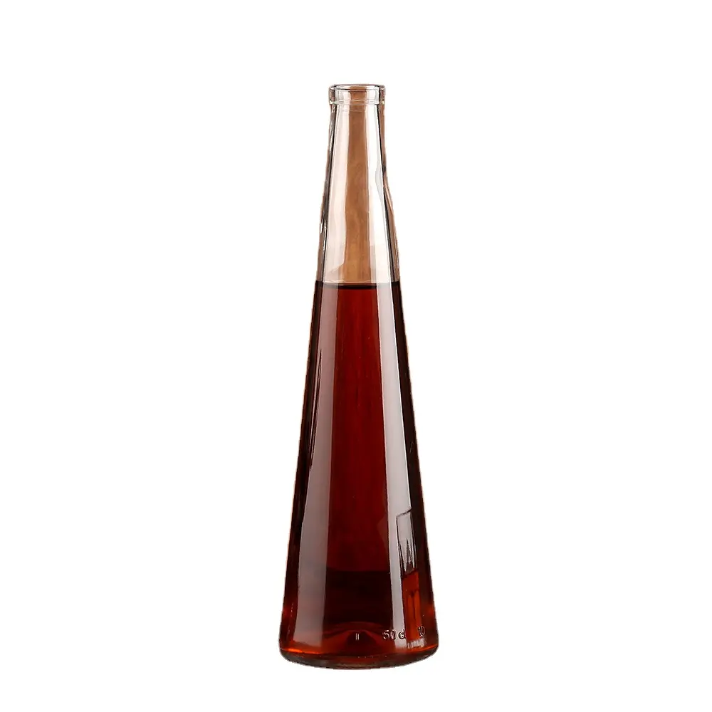 High Quality Slender And Long Empty Glass Bottle New Design Small Capacity Sparkling Wine Glass Wine Bottle