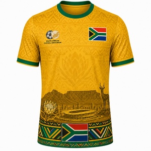 เสื้อฟุตบอลทีมชาติแอฟริกาใต้รุ่นเรโทรปี 2026 25/26 ชุดเหย้า ชุดเยือน รุ่นแฟนบอล สำหรับผู้ชายและผู้หญิง - Product Image 2
