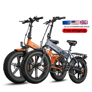 ENGWE-Bicicleta eléctrica plegable de 20 pulgadas, vehículo eléctrico con motor potente de 750w y neumático ancho de 20 pulgadas, EP-2PRO EU US UK