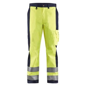 BLAKLADER - 158318603389D116 Pantalón Hi-Vis Amarillo/Azul Marino-EAN 7330509209875 ROPA DE TRABAJO DE LA HI-VIS - Product Image 1