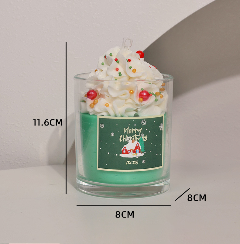 Lait de coco épais Matcha de Noël (Parfum : Bois de santal)