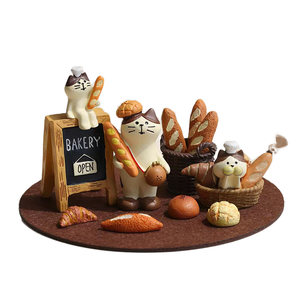 Figurine en résine Anime Japonais Zakka, Chat Banane Cœur de Fille, Créative, Mignonne, Petite, Cadeau pour Couple et Amis - Product Image 1