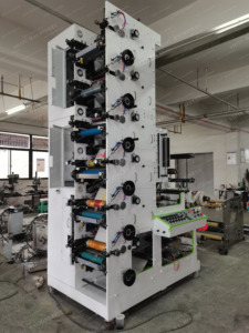 Rotolo automatico della borsa della pellicola di plastica di colore 4 5 per rotolare la macchina di stampa flessografica dell'etichetta - Product Image 2