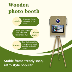 2025 Massivholz Retro Fotoautomat Selbstbedienungs-Fotoautomat DSLR Hochzeits-Touchscreen-Fotoautomat - Product Image 4