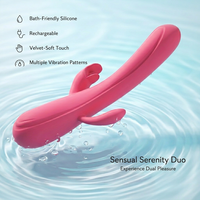 Neues Design Doppelzungen-Leckvibrator für Frauen 10 Geschwindigkeitsstufen G-Punkt-Stimulation Erwachsenen-Masturbator USB