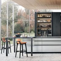 Meubles de cuisine modulaires écologiques JINGSHUN, design personnalisé, structure en bois massif, ensemble complet imperméable, panneaux en contreplaqué