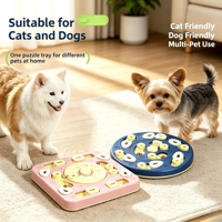 Jouet de puzzle interactif pour animaux de compagnie : distributeur de friandises à alimentation lente pour chiens et chats, stimulant l'enrichissement mental et favorisant une alimentation saine.
