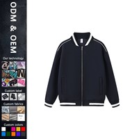 Fabricants de vêtements Veste universitaire automne/hiver surdimensionnée personnalisée avec insert d'épaule de 400g, lignes colorées contrastées et Z