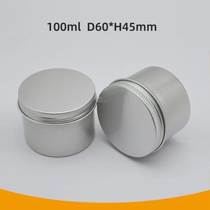 100mlリサイクル化粧品瓶キャンドルキャンディー容器空収納ポットクリーム金属アルミニウム缶 - Product Image 3