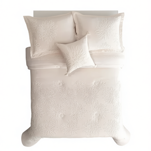 Juego de Funda Nórdica Bordada Vianney Chestnut, 100% Algodón, Tamaño Doble, Ropa de Cama Clásica para el Hogar - Product Image 1