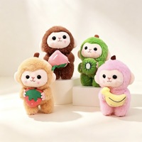 Nouvelle Arrivée en Gros : Pendentif Animal Singe en Coton Mignon, Cadeau Dessin Animé, Accessoires de Décoration pour Sac Femme