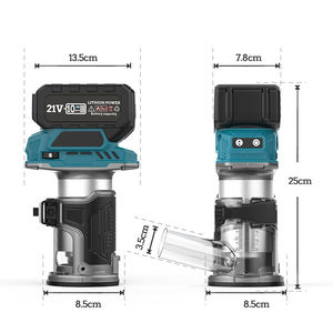 Défonceuse <span class=keywords><strong>électrique</strong></span> sans balais <span class=keywords><strong>à</strong></span> batterie lithium-ion rechargeable, machine <span class=keywords><strong>à</strong></span> rainurer et <span class=keywords><strong>à</strong></span> percer, 10000-32000 tr/min - Product Image 4