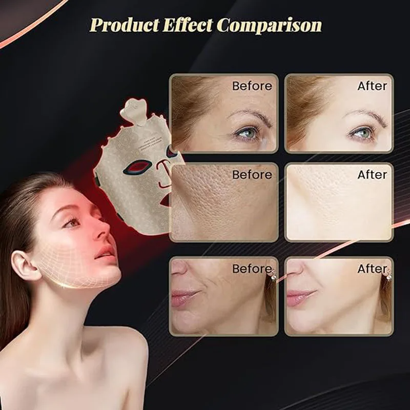 ORANGLES Professional LED Light Therapy Mask | Red Light Anti-Aging Facial Device for Skin Rejuvenation – orangles Qatar - high resolution display - exposing craftsmanship - Image 2 of 6 | built for everyone | Professional LED Light Therapy Mask | Red Light Anti-Aging Facial Device for Skin Rejuvenation – orangles Qatar for sale Georgia | Free Shipping ORANGLES