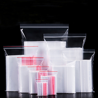 Sacs en plastique transparents refermables avec fermeture à glissière pour photos, bijoux, pâtisseries, friandises