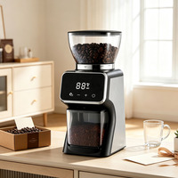 Moulin à café conique pour barista domestique, 30 réglages de mouture ajustables, écran tactile, pour expresso et café filtre, emballage personnalisé