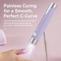 Lampe à ongles professionnelle sans fil OEM personnalisée avec support magnétique, séchage rapide UV LED, rotative à 360°, en ABS/métal