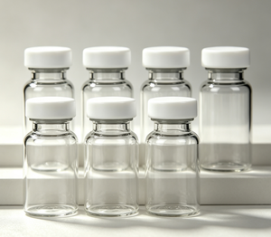 White Flat Cap Clear Borosilicate Crimp Glass Vials, Bulk Packed Airtight <b>Mini</b> Bottles For Gift & Daily Goods Sample Packaging - Product Image 5