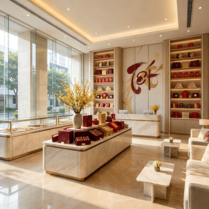 Boulangerie Composite magasin de détail longue bande droite style stratifié ligne droite type présentoir - Product Image 4