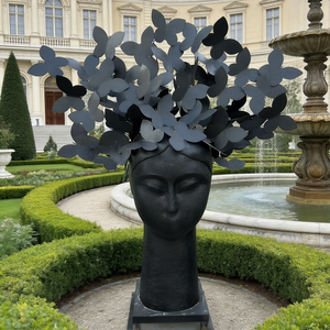 Decorazione per la Casa, Famosa Opera d'Arte, Bellissima Scultura di Teste di Farfalle di Manolo Valdez - Product Image 4