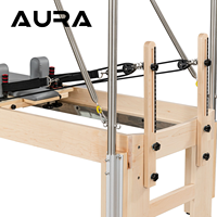 Reformer en érable durable et silencieux avec demi-trapeze, machine de Pilates pour la maison