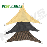 Bon prix 2x3m 4x5m 3.6m HDPE voile de soleil filet d'ombrage extérieur triangle et voiles d'ombrage de type carré pour jardin patio