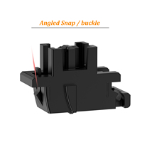 DUROCK V3 stabilizer terpasang pelat penyetel, stabilizer terpasang pelat penyetel hitam dengan 2U 6.25U 7U, stabilizer Keyboard jepret bersudut kawat emas