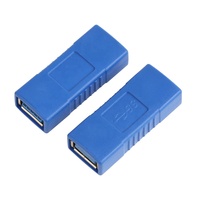 Adaptateur USB 3.0 Type A Femelle vers Femelle Bleu F/F Changeur de Genre Connecteur Câble Adaptateur Extension Convertisseur de Connexion